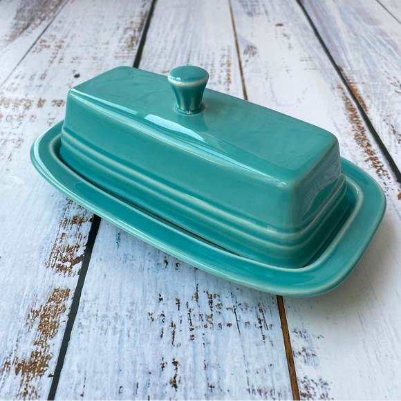 Fiesta Dining Fiesta Turquoise Butter Dish Lid Cover Ceramic